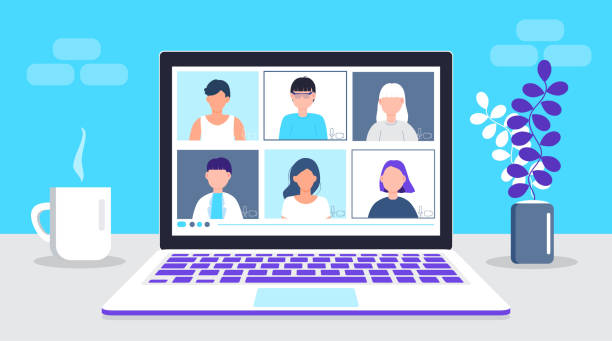 animation of a video call 