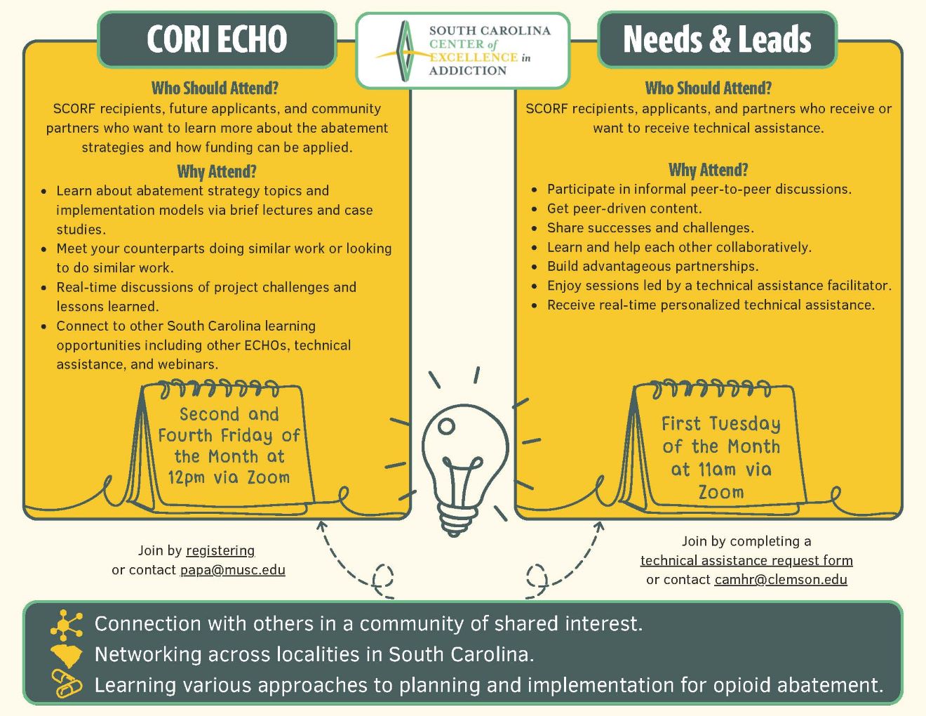 What is the difference between ECHO and Needs & Leads meetings? 